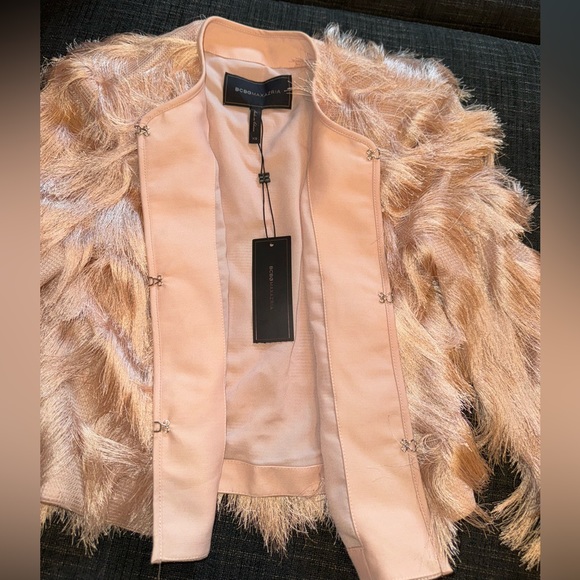 NWT BCBGMAXAZRIA Jaxon Fringe Jacket - Picture 10 of 11